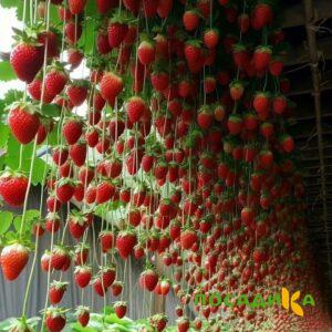 Клубника ампельная Анастасия купить по цене от 370р. в интернет-магазине «Посадика» с доставкой почтой в в Темрюке и по всей России – [изображение №1].