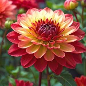 Георгин Оникс Найт купить по цене от 590р. в интернет-магазине «Посадика» с доставкой почтой в в Темрюке и по всей России – [изображение №1].