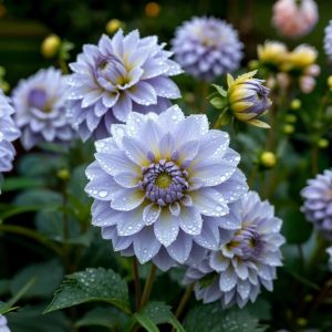 Георгин Акварель купить по цене от 680р. в интернет-магазине «Посадика» с доставкой почтой в в Темрюке и по всей России – [изображение №1].