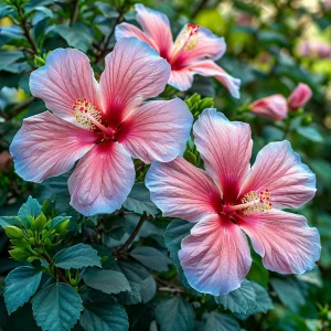 Гибискус садовый Тропикал Сан купить по цене от 293р. в интернет-магазине «Посадика» с доставкой почтой в в Темрюке и по всей России – [изображение №1].