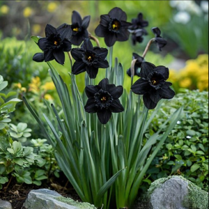 Нарцисс Тень Королевы купить по цене от 500р. в интернет-магазине «Посадика» с доставкой почтой в в Темрюке и по всей России – [изображение №1].